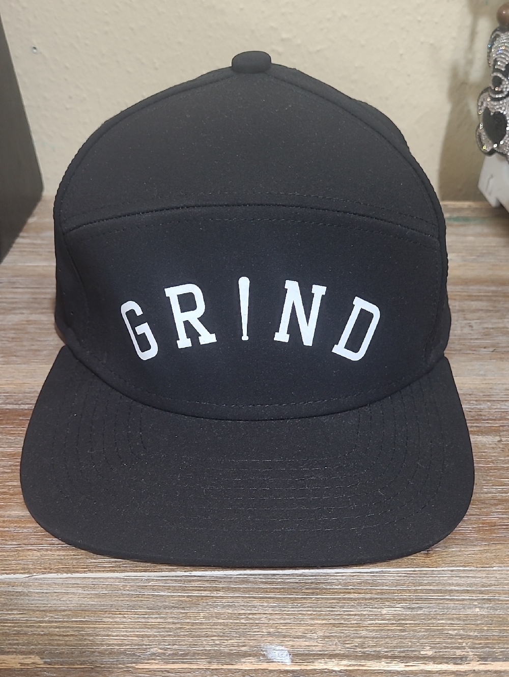 GR!ND Black Flat-Brim Hat